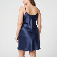 Glossy Sleeveless Nightdress - Brittany