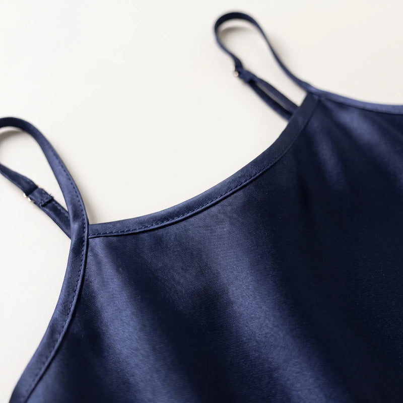 Glossy Sleeveless Nightdress - Brittany