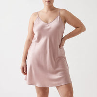 Glossy Sleeveless Nightdress - Brittany