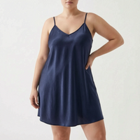 Glossy Sleeveless Nightdress - Brittany
