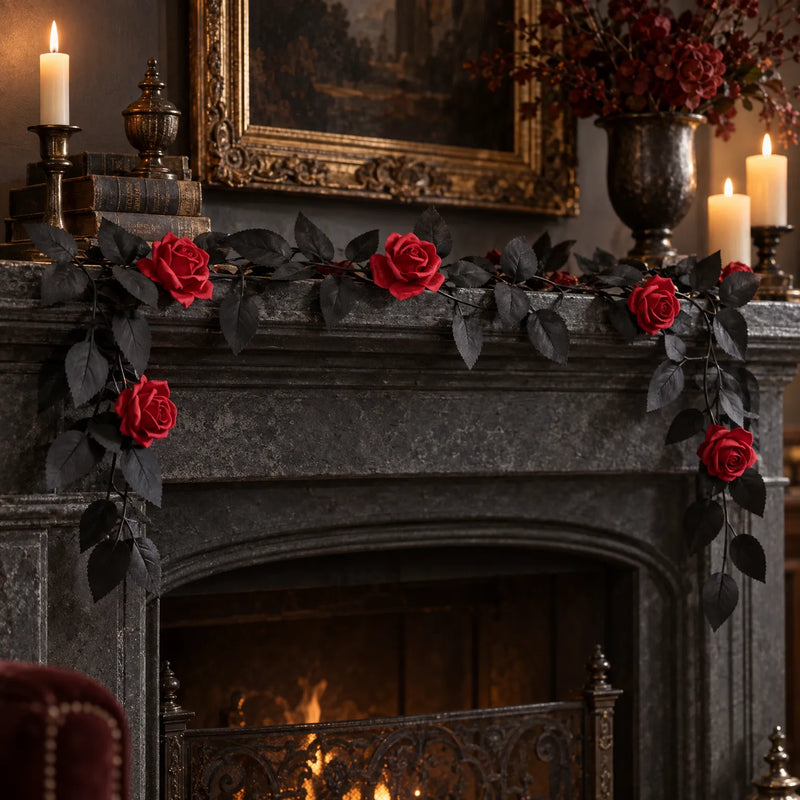 Gothic Floral Artificial Garland - Vineria