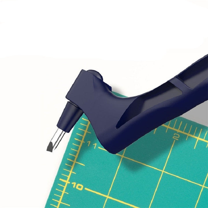 360° crafting and cutting tool with a rotating precision blade.