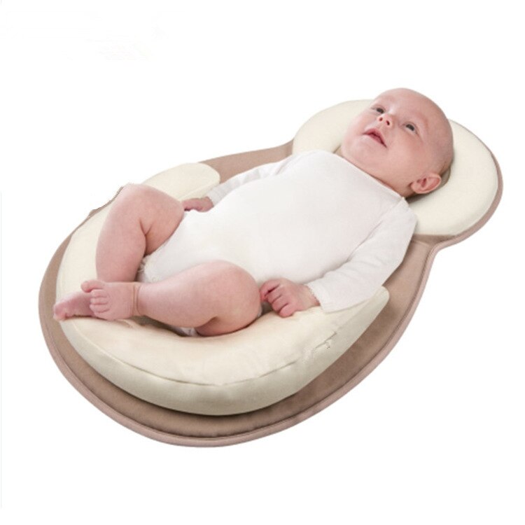 Ergonomic portable baby bed with head support to prevent flattening of the head – Sleep Cocoon
