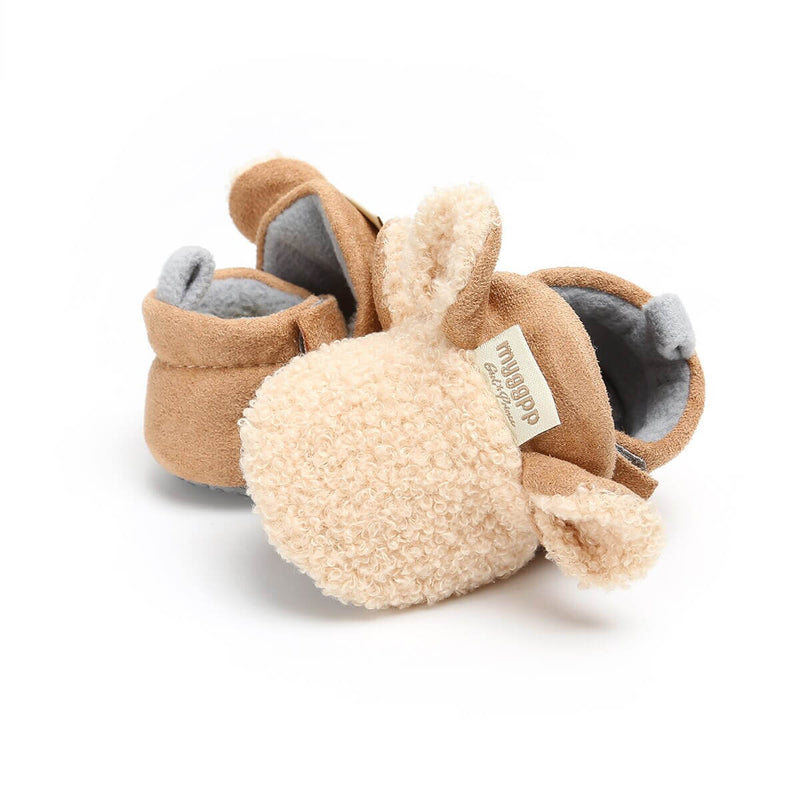 Soft, non-slip walking shoes for babies with a little lamb motif – Winterwonder