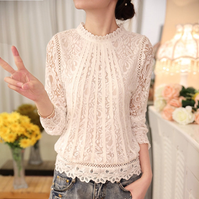 Top blouse with long sleeves – Amira Autumn Enchantment