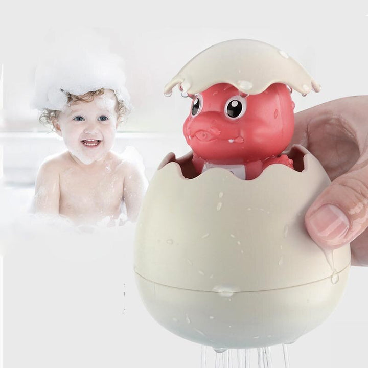 Hatching egg bath toy with animal figurine – Buy one, get one free – duck, dinosaur & penguin