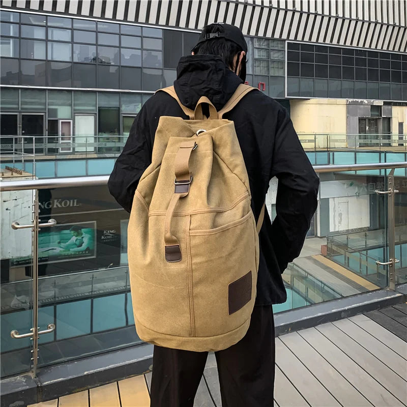 Large Capacity Travel Backpack Canvas Rucksack – TrekMate