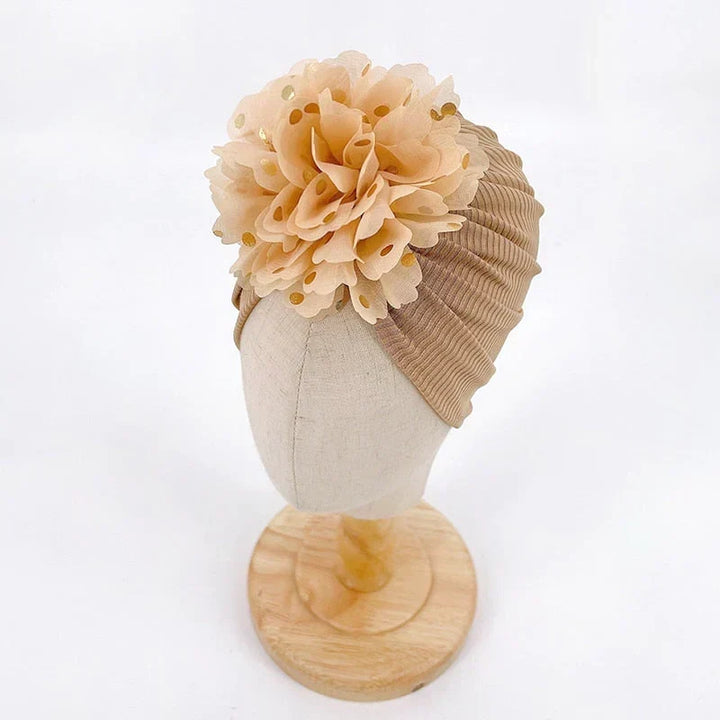 Soft baby turban hat with ruffles – Autumn Magic CuddleShine (Buy One Get One Free)