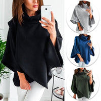 Asymmetrical women's turtleneck sweater – Autumn Magic Mara