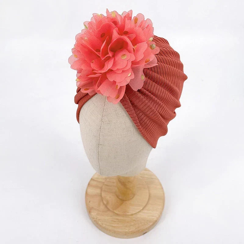 Soft baby turban hat with ruffles – Autumn Magic CuddleShine (Buy One Get One Free)