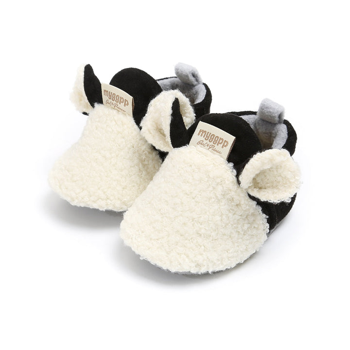 Soft, non-slip walking shoes for babies with a little lamb motif – Winterwonder