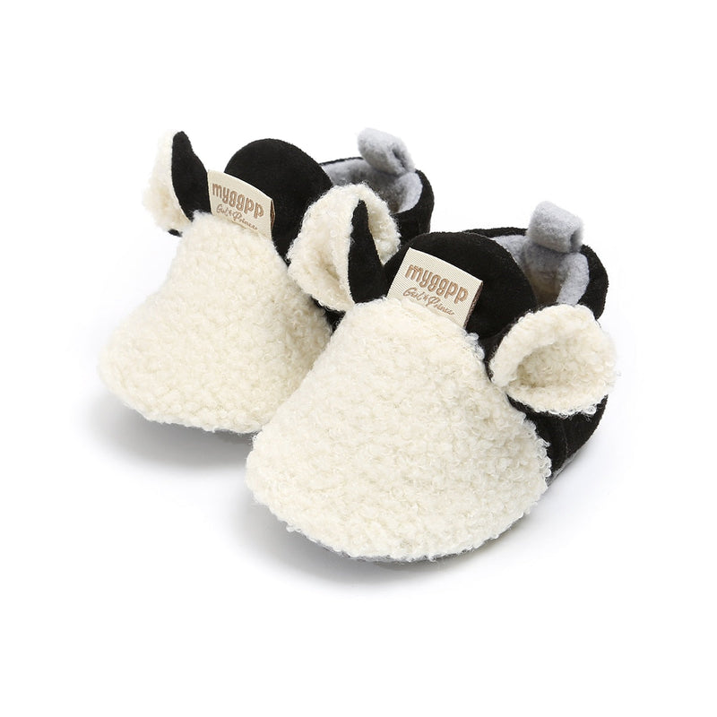 Soft, non-slip walking shoes for babies with a little lamb motif – Winterwonder