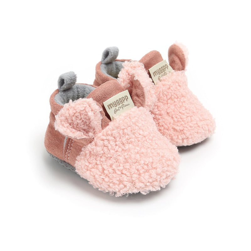 Soft, non-slip walking shoes for babies with a little lamb motif – Winterwonder