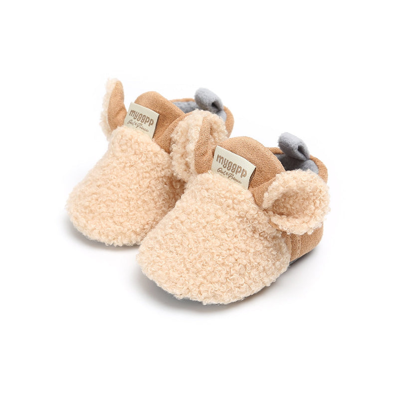 Soft, non-slip walking shoes for babies with a little lamb motif – Winterwonder