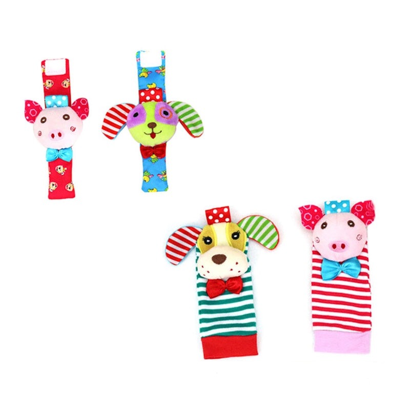 Sensory rattle set for babies with hand and foot play – WobblyFun (Buy 1, get 1 free)