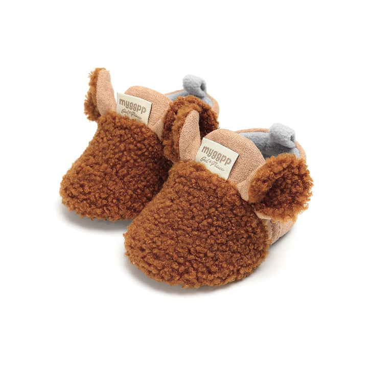 Soft, non-slip walking shoes for babies with a little lamb motif – Winterwonder