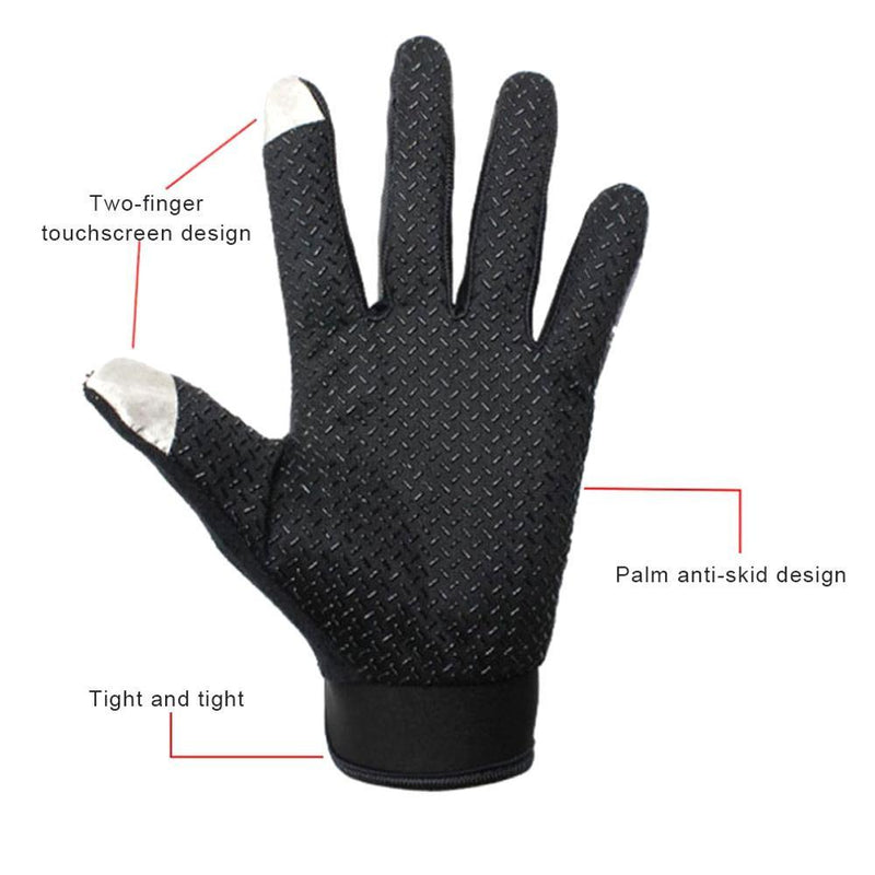 Breathable waterproof cycling gloves with grip area – Rivaro