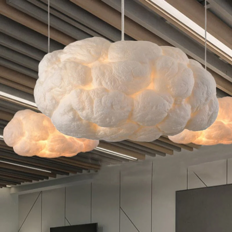 Hängelampe Wolkenform PVC Baumwolle - Cloudora