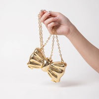 Hard-Shell Bow Silhouette Evening Clutch Bag - Lumiknot