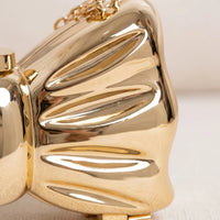 Hard-Shell Bow Silhouette Evening Clutch Bag - Lumiknot