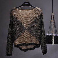 Long-sleeved women's sequin top – Soraya Autumn Magic