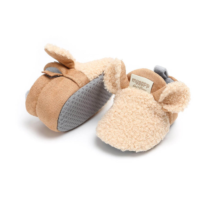 Soft, non-slip walking shoes for babies with a little lamb motif – Winterwonder