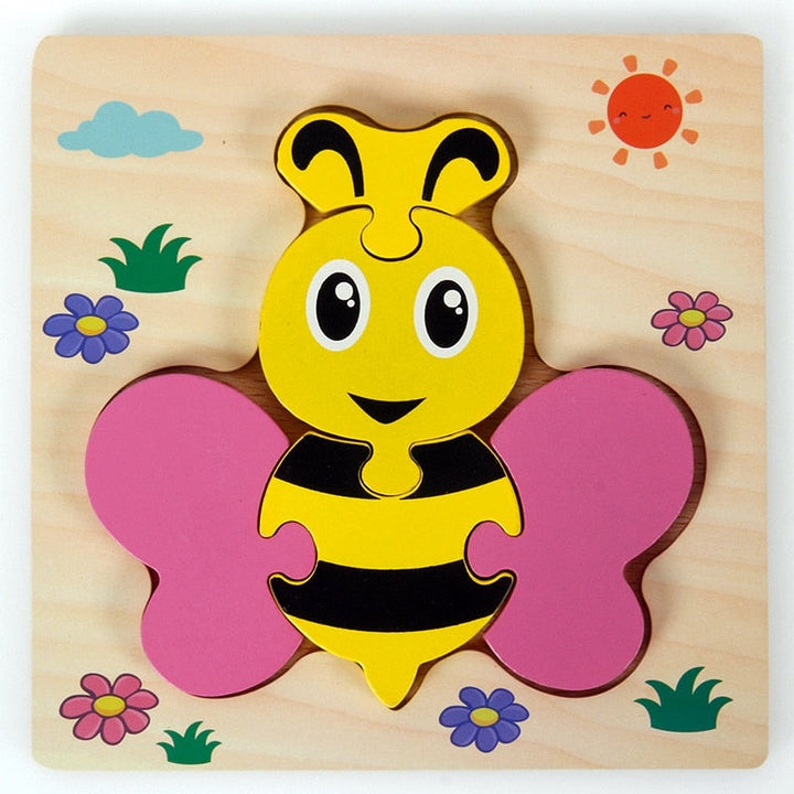 Montessori wooden learning puzzle – Colour Fun (Buy one, get one free)
