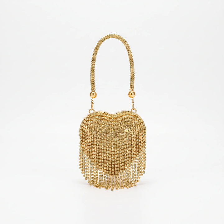 Heart-Shaped Evening Clutch Bag - Amavina