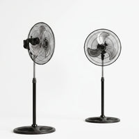 Height-Adjustable Three-Speed Pedestal Fan Set - Breesia