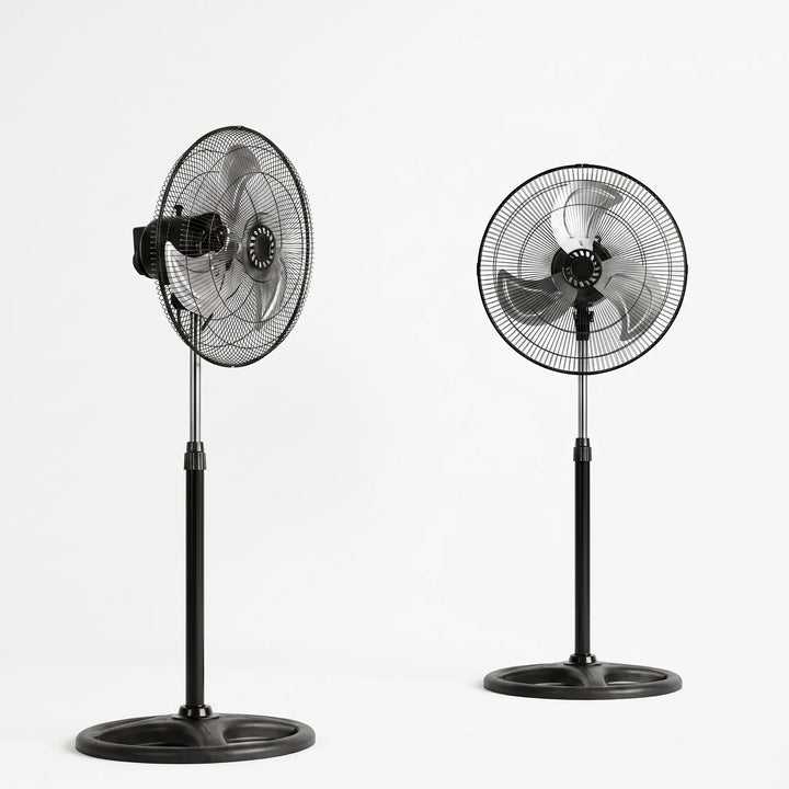 Height-Adjustable Three-Speed Pedestal Fan Set - Breesia