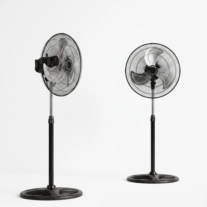 Height-Adjustable Three-Speed Pedestal Fan Set - Breesia