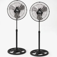 Height-Adjustable Three-Speed Pedestal Fan Set - Breesia