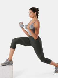 High-Compression Capri Gym Leggings - Cristina