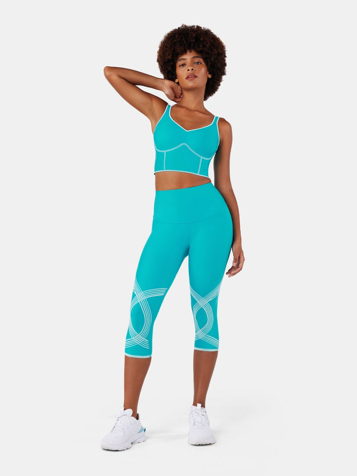 High-Compression Capri Gym Leggings - Cristina