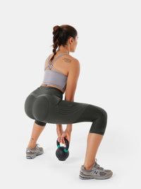 High-Compression Capri Gym Leggings - Cristina