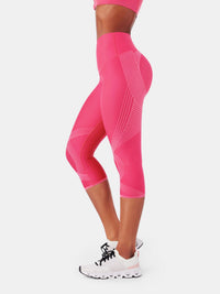 High-Compression Capri Gym Leggings - Cristina