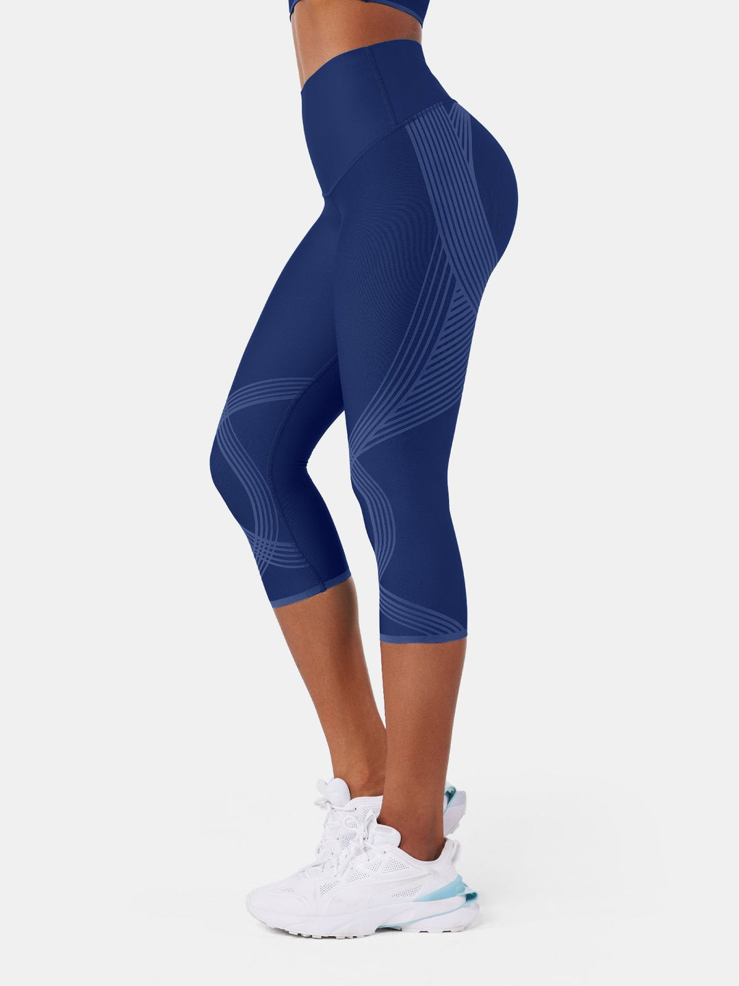 High-Compression Capri Gym Leggings - Cristina