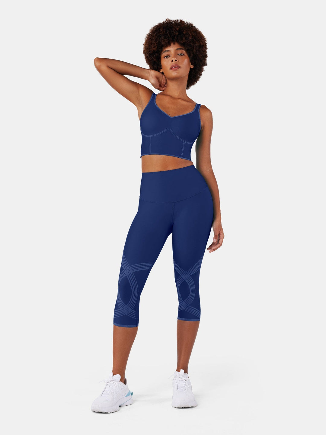 High-Compression Capri Gym Leggings - Cristina
