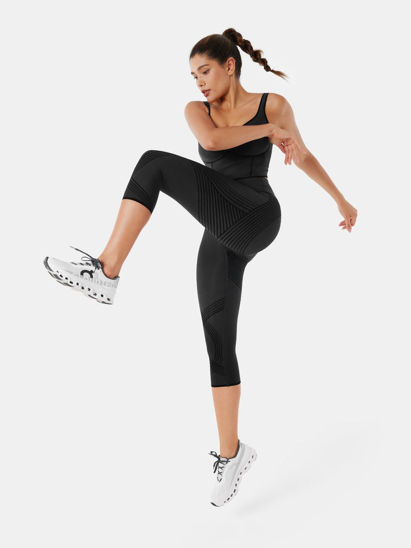 High-Compression Capri Gym Leggings - Cristina