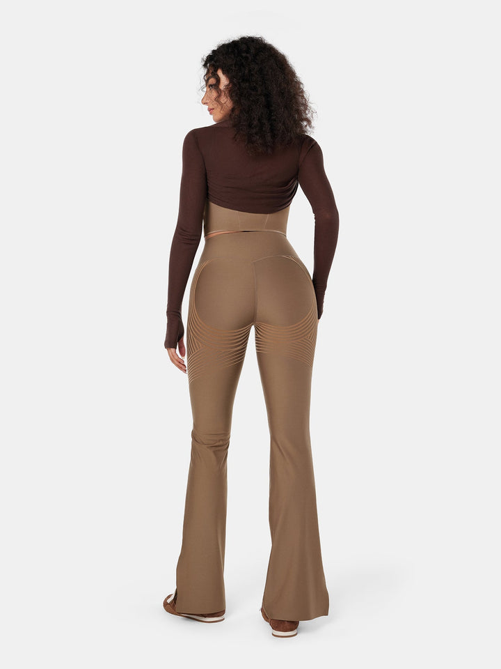 High-Rise Flared Workout Leggings - Grace