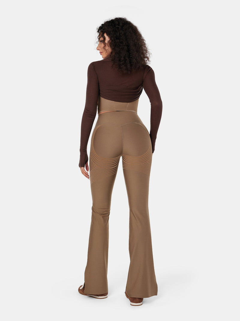 High-Rise Flared Workout Leggings - Grace