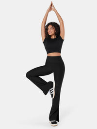 High-Rise Flared Workout Leggings - Grace