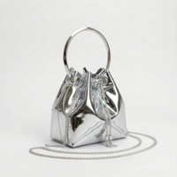 High-Shine Evening Bucket Bag - Gleamia