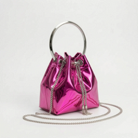 High-Shine Evening Bucket Bag - Gleamia