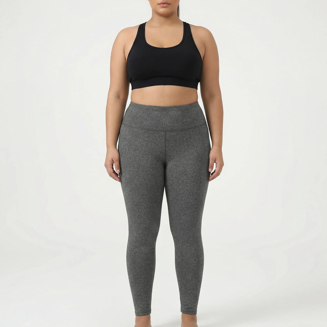 High-Waist Plus Size Athletic Leggings - Paula