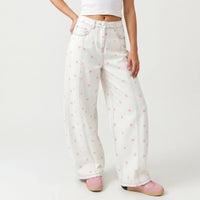 High-Waisted Barrel Trousers -  Sophia
