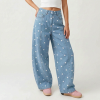 High-Waisted Barrel Trousers -  Sophia
