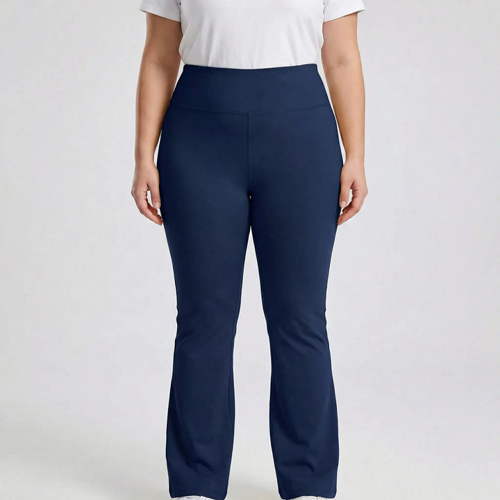 High-Waisted Flare Bootleg Plus Size Leggings - Joann