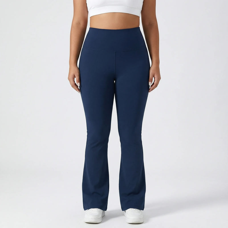 High-Waisted Flare Bootleg Plus Size Leggings - Joann