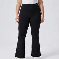 High-Waisted Flare Bootleg Plus Size Leggings - Joann